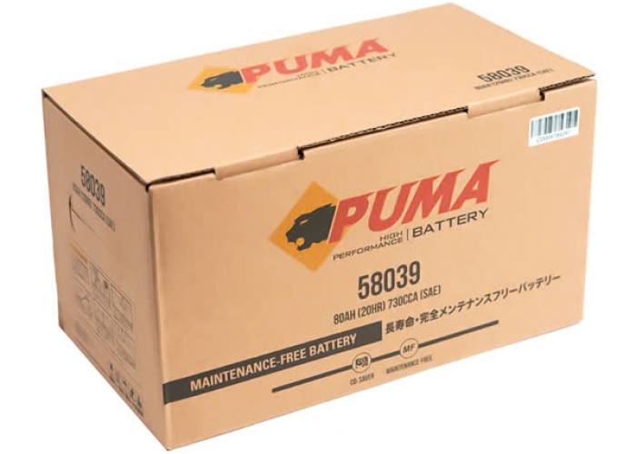 ẮC QUY PUMA DIN80 59039 (12V-80AH)