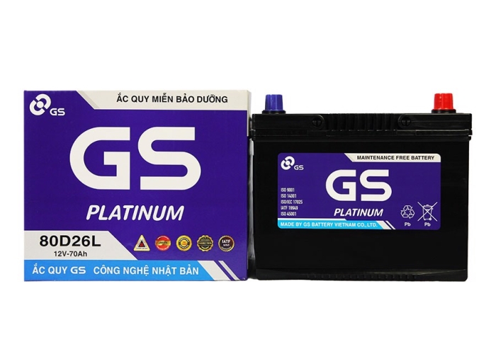 ẮC QUY GS 80D26L (12V-70AH)