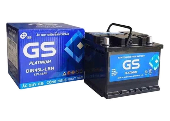 ẮC QUY GS DIN45 L/LBN (12V-45AH)