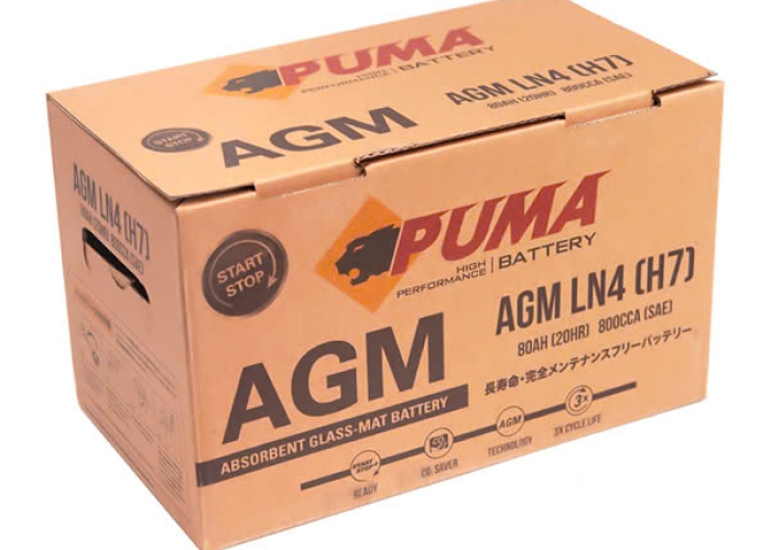ẮC QUY PUMA AGM LN4 (H7) (12V-80AH)