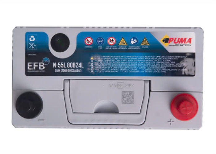 ẮC QUY PUMA EFB N-55 (80B24L) (12V-55AH)