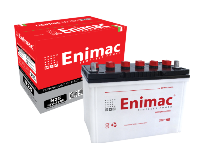 ẮC QUY ENIMAC N25 (12V-25AH)
