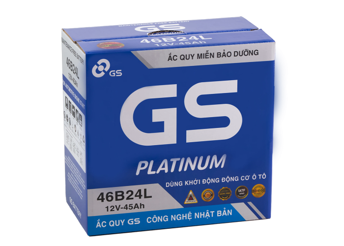 ẮC QUY GS MF 46B24L (12V-45AH)