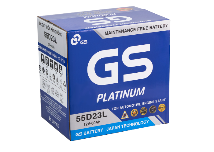 ẮC QUY GS 55D23L (12V-60AH)