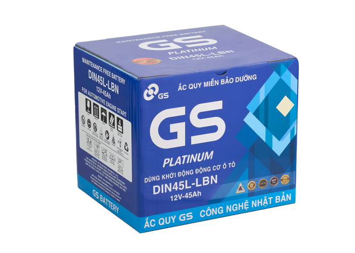 ẮC QUY GS DIN45 L/LBN (12V-45AH)