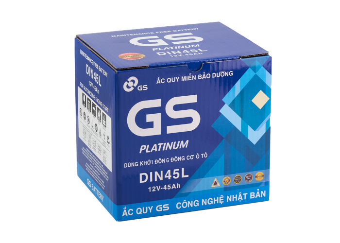 ẮC QUY GS DIN45 L/LBN (12V-45AH)
