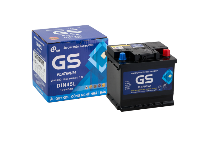 ẮC QUY GS DIN45 L/LBN (12V-45AH)