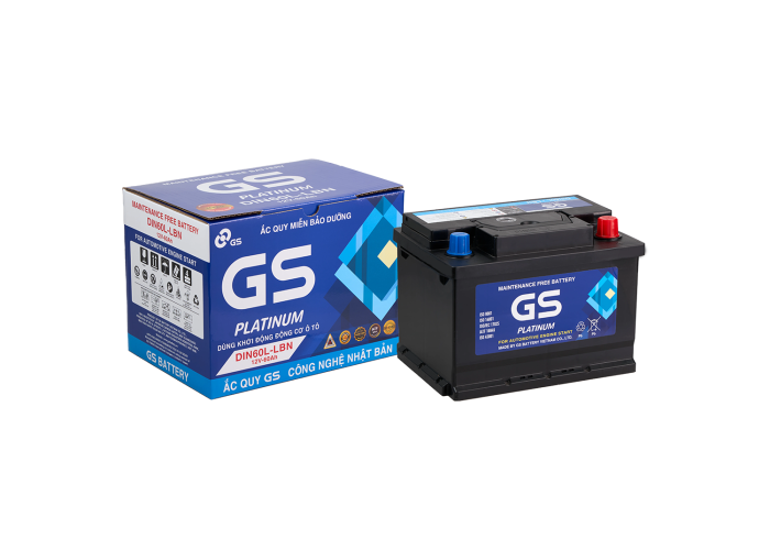 ẮC QUY GS DIN60-LBN (12V-60AH)