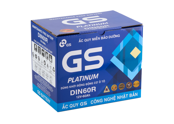 ẮC QUY GS DIN60R (12V-60AH)