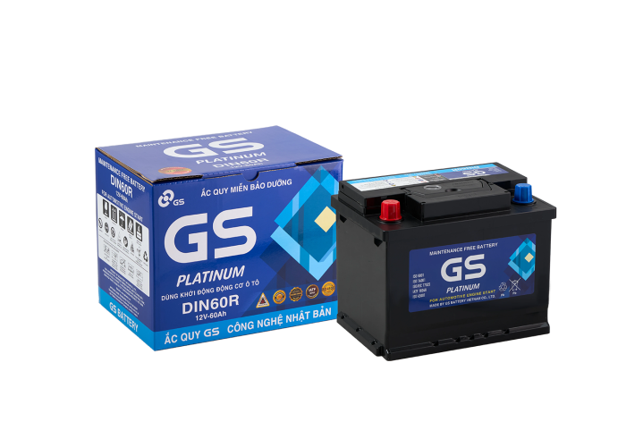 ẮC QUY GS DIN60R (12V-60AH)