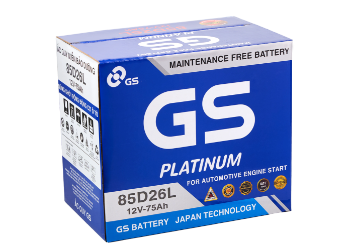 ẮC QUY GS 85D26L (12V-75AH)
