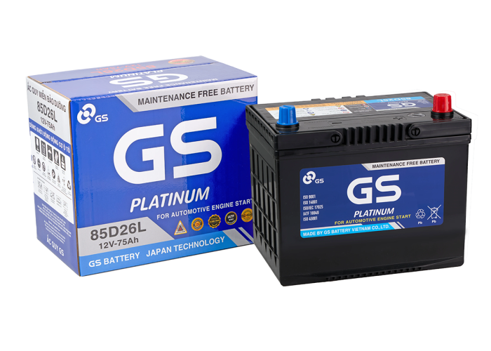 ẮC QUY GS 85D26L (12V-75AH)
