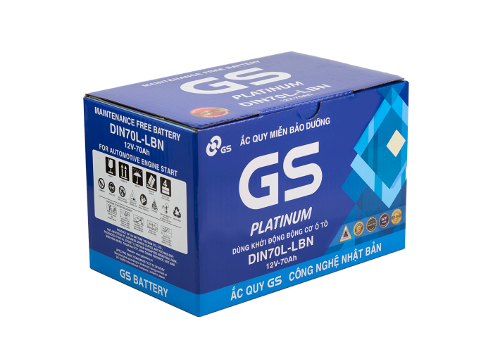 ẮC QUY GS DIN70 (12V-70AH)