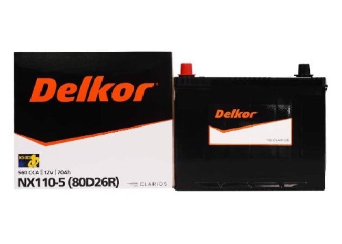 Ắc quy Delkor NX110-5 (80D26R) ( 12v - 70Ah)