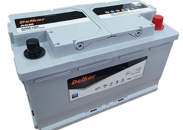 Ắc quy Delkor DIN AGM80 LN4 (12V-80Ah)