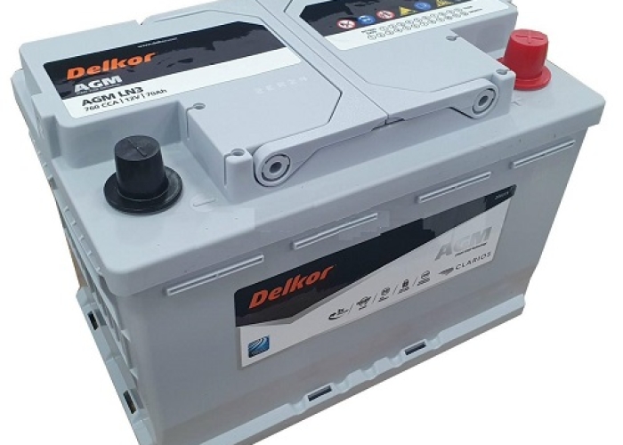 Ắc quy Delkor DIN AGM70 LN3 (12V-70AH)